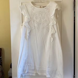 Offwhite linen dress